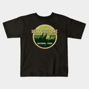 Yellowstone National Park Vintage Kids T-Shirt